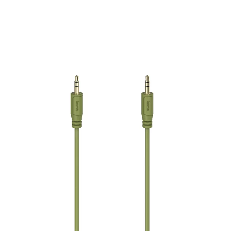 Kabel audio Hama Flexi-cienki 0,75 m 3,5 mm zielony męski na męski