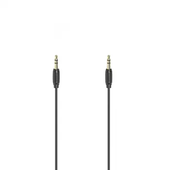 Kabel audio Hama 00205118 1,5 m 3,5 mm męski na męski czarny