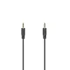 Hama Flexi-cienki kabel audio 0,75 m 3,5 mm czarny męski na męski pozłacany