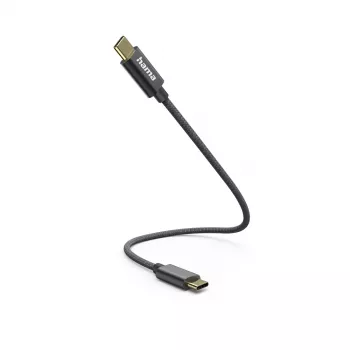 Hama 00201604 kabel USB USB 2.0 0,2 m USB C Czarny