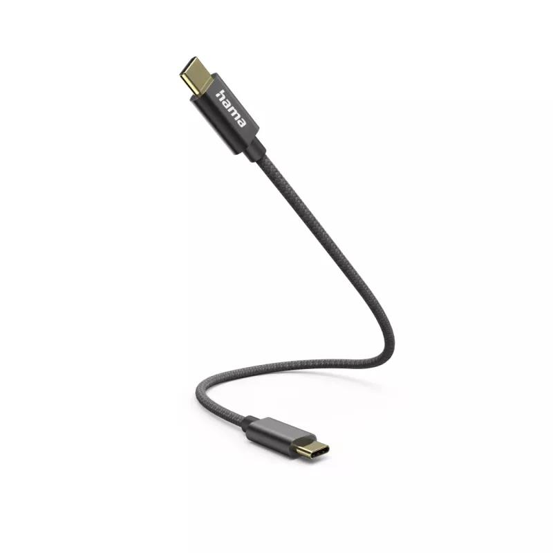 Hama 00201604 kabel USB USB 2.0 0,2 m USB C Czarny