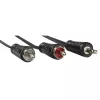 Kabel audio Hama 00205111 3 m 3,5 mm 2 x RCA czarny