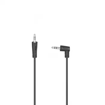 Kabel audio Hama 00205286 1.5 m 3.5 mm męski na męski czarny