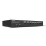 Lindy 8-portowy przełącznik KVM DisplayPort 1.2, USB 2.0 i audio, 3840 x 2160 pikseli, 4K Ultra HD, montaż w szafie rack, 1U, czarny