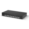 Lindy 8-portowy przełącznik KVM DisplayPort 1.2, USB 2.0 i audio, 3840 x 2160 pikseli, 4K Ultra HD, montaż w szafie rack, 1U, czarny