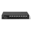 Lindy 8-portowy przełącznik KVM DisplayPort 1.2, USB 2.0 i audio, 3840 x 2160 pikseli, 4K Ultra HD, montaż w szafie rack, 1U, czarny