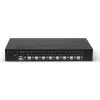 Lindy 8-portowy przełącznik KVM DisplayPort 1.2, USB 2.0 i audio, 3840 x 2160 pikseli, 4K Ultra HD, montaż w szafie rack, 1U, czarny