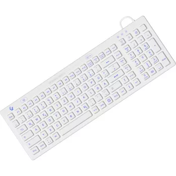 KeySonic KSK-6031INEL-Wh (DE) klawiatura przemysłowa USB QWERTZ niemiecka biała