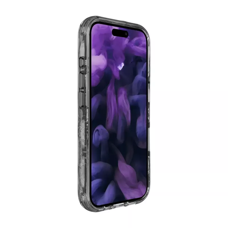 Etui na telefon LAUT CRYSTAL MATTER X do iPhone 16 Pro, przezroczysto-czarne, PC+TPU, na ekran 6,1 cala