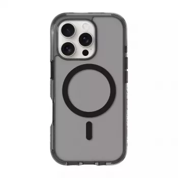 Etui na telefon LAUT CRYSTAL MATTER X do iPhone 16 Pro, przezroczysto-czarne, PC+TPU, na ekran 6,1 cala