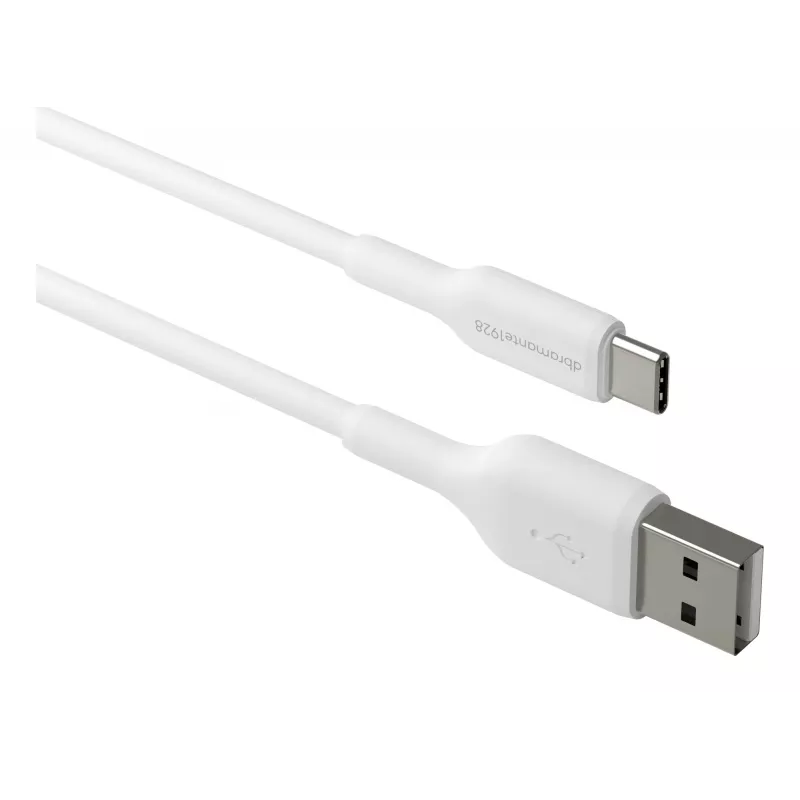 dbramante1928 re-charge - Kabel 1m USB-A na USB-C - W, 1 m, USB A, USB C, USB 2.0, 0,48 Gbit/s, Biały