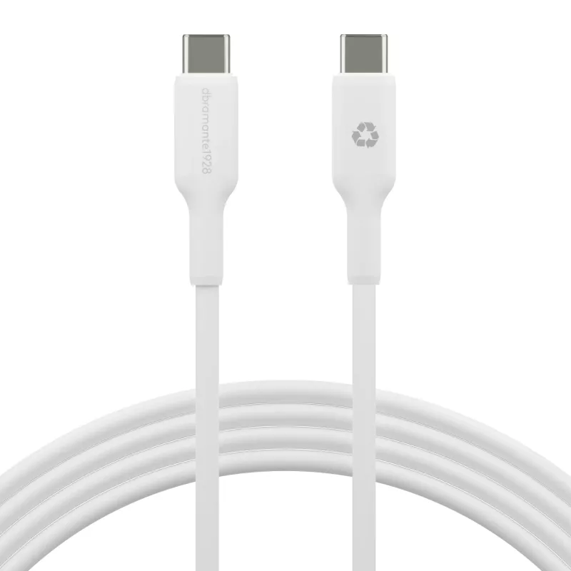 dbramante1928 re-charge - Kabel - 2 m USB-C do USB-C - W, 2 m, USB C, USB C, USB 2.0, 0,48 Gbit/s, Biały