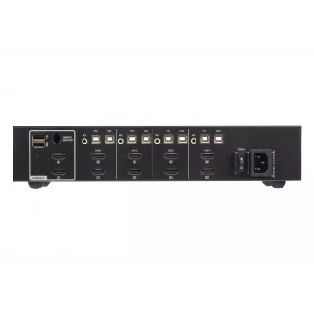 Przełącznik KVM ATEN 4-portowy USB HDMI Dual Display Secure z CAC (4 komputery, 4K UHD 3840×2160)