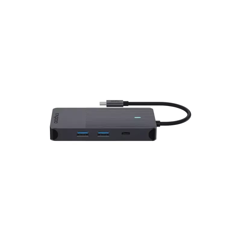 Rapoo UCM-2005 karty/adaptery interfejsów 3,5 mm DisplayPort HDMI RJ-45 USB 3.2 Gen 1 USB Type-C