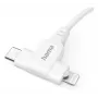 Hama 00201722 Kabel USB USB 2.0 1,5 m USB C USB C/Lightning Biały