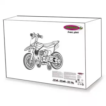Motocykl do jazdy Jamara Power Bike zasilany bateriami 4 koła
