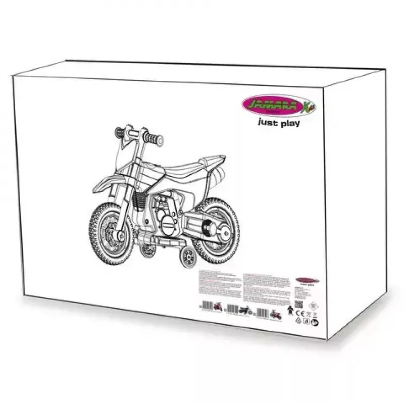 Motocykl do jazdy Jamara Power Bike zasilany bateriami 4 koła