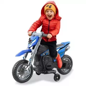 Motocykl do jazdy Jamara Power Bike zasilany bateriami 4 koła