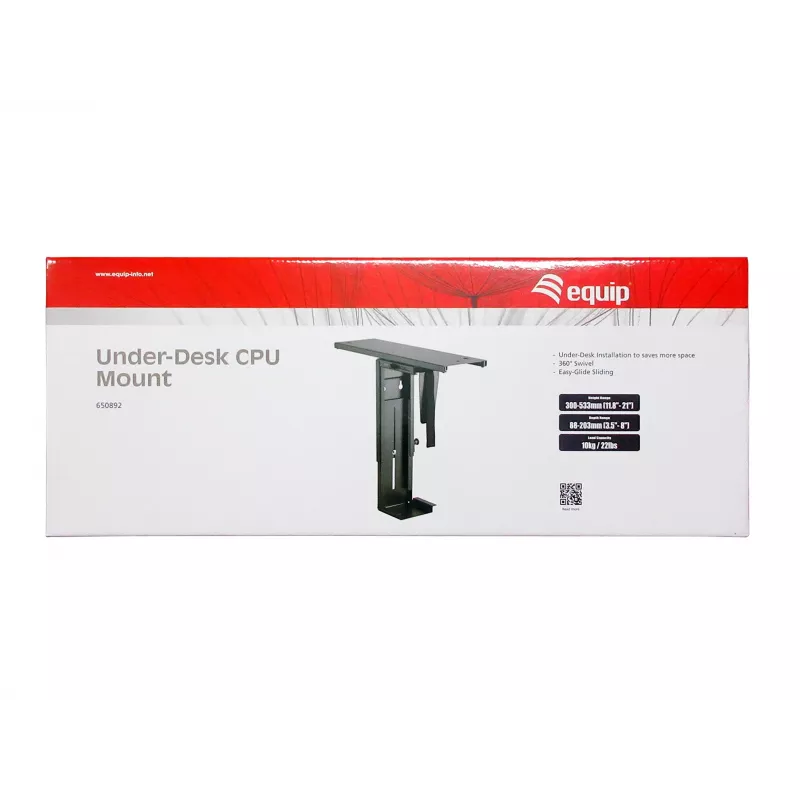 Uchwyt pod biurko na jednostkę centralną Equip 650892