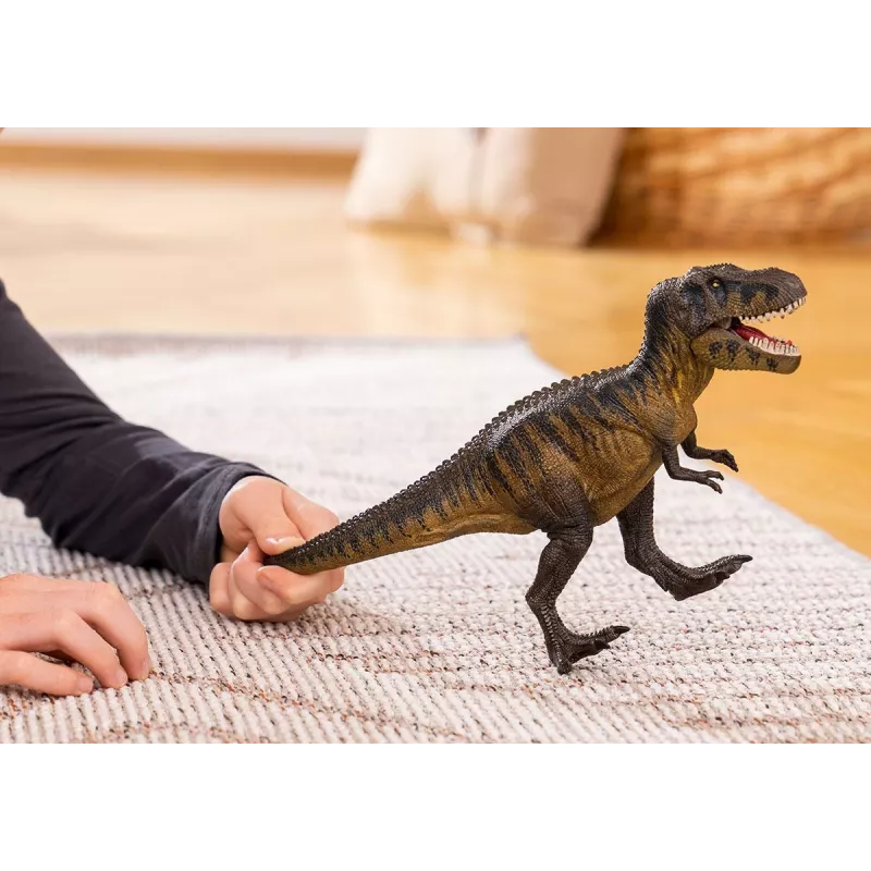 schleich Dinozaury Tarbozaur, 4 lat(a), Podbój Ziemi, Dinozaury i wulkan, Brązowy, Plastik