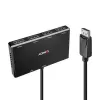 Lindy 4 Port Display Port 1.2 MST Hub, DisplayPort, DisplayPort, 1920 x 1080 (HD 1080), 3840 x 2160, Czarny, Akrylonitryl-butadien-styren (ABS), CE, UKCA, FCC, RoHS i REACH