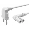 Kabel zasilający Hama 00221102 biały 5 m Wtyczka zasilająca typu C Złącze C7
