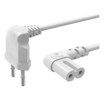 Kabel zasilający Hama 00221102 biały 5 m Wtyczka zasilająca typu C Złącze C7