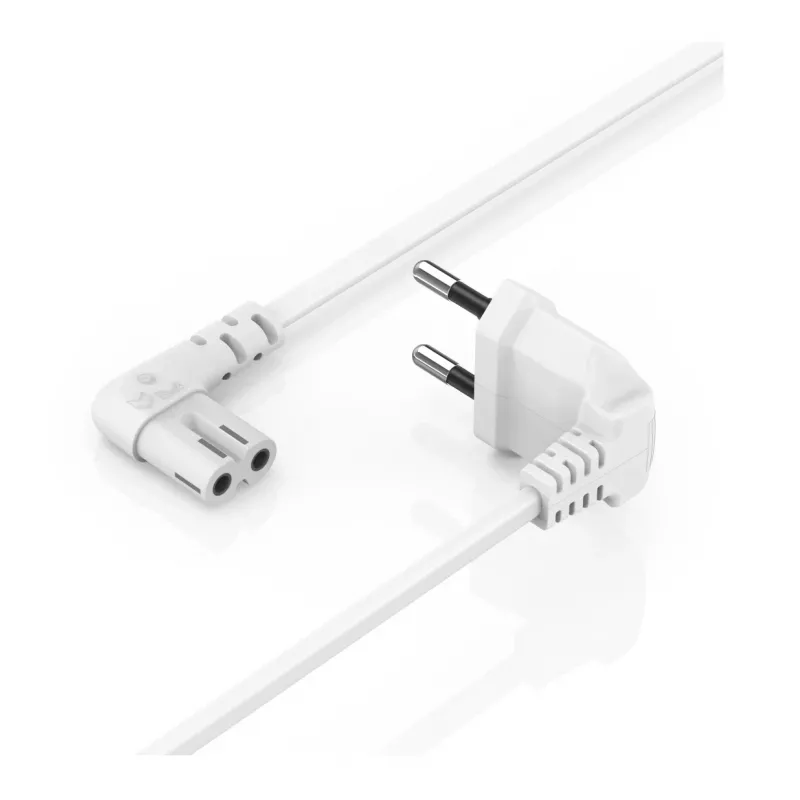 Kabel zasilający Hama 00221102 biały 5 m Wtyczka zasilająca typu C Złącze C7