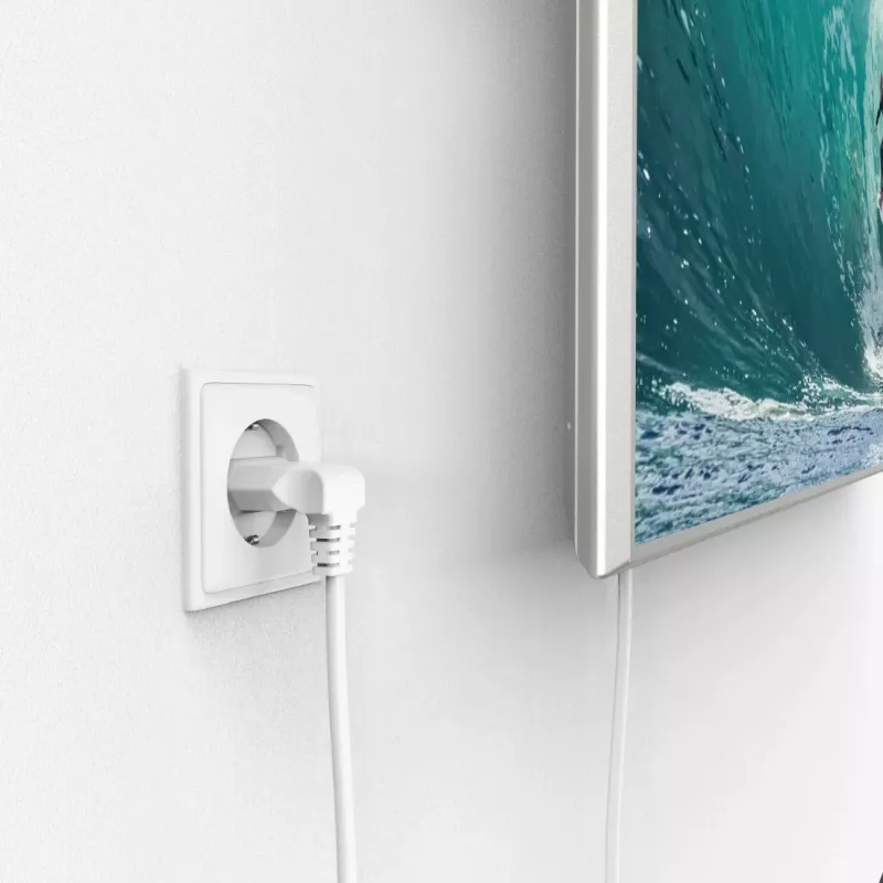 Kabel zasilający Hama 00221102 biały 5 m Wtyczka zasilająca typu C Złącze C7