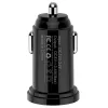 Mini ładowarka samochodowa Techly 2 porty USB-A 12 W / 2,4 A czarna, samochodowa, gniazdo zapalniczki, 2,4 A, czarna