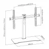 Equip 32 inch-55” stolik pod telewizor, 81,3 cm (32 cale), 139,7 cm (55 cali), 40 kg, 600 x 400 mm, szkło, metal, czarny