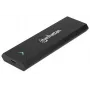 Obudowa Manhattan M.2 NVMe SSD, złącze żeńskie USB-C, 10 Gb/s (USB 3.2 Gen2, znane również jako USB 3.1), zgodność z UASP, SuperSpeed+ USB, aluminium, czarna, trzyletnia gwarancja