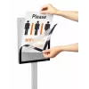 Stojak informacyjny Durable INFO STAND BASIC A4 Metal Plastik Szary