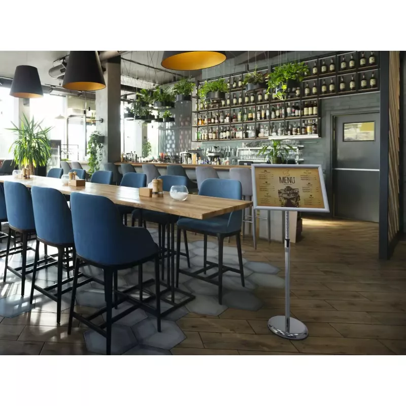 Stojak informacyjny Durable 479923 A3 Aluminium Plastik Stal Wysokość 1290 mm