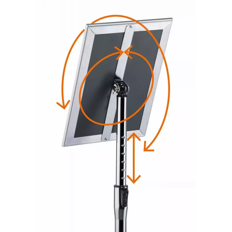 Stojak informacyjny Durable 479923 A3 Aluminium Plastik Stal Wysokość 1290 mm