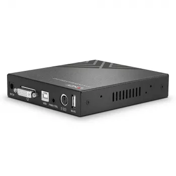 Lindy KVM over IP Access DVI-I, USB i PS/2, przewodowy, 1920 x 1200 pikseli, metal, CE, UKCA, FCC, CP65, DVI-I, 5 V