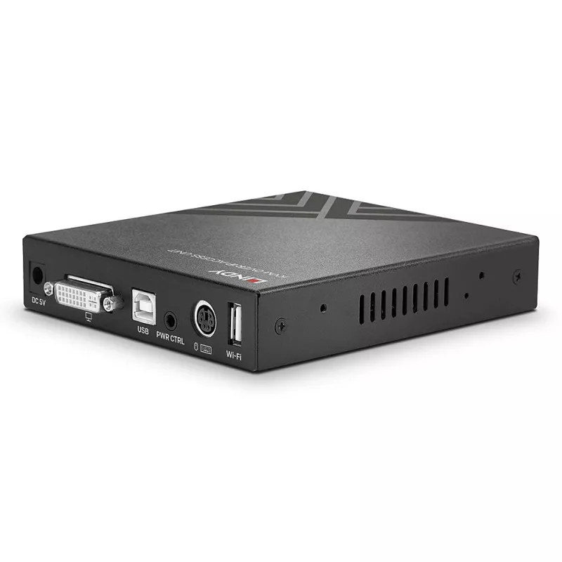 Lindy KVM over IP Access DVI-I, USB i PS/2, przewodowy, 1920 x 1200 pikseli, metal, CE, UKCA, FCC, CP65, DVI-I, 5 V