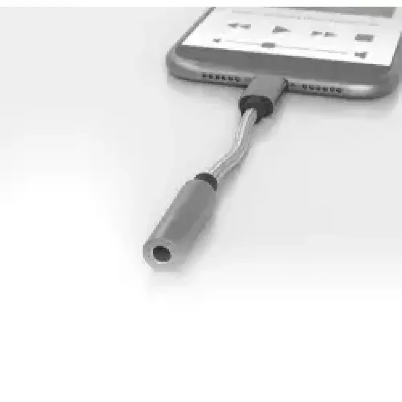 Kabel do telefonu komórkowego Terratec 284535 Srebrny USB C 3.5mm