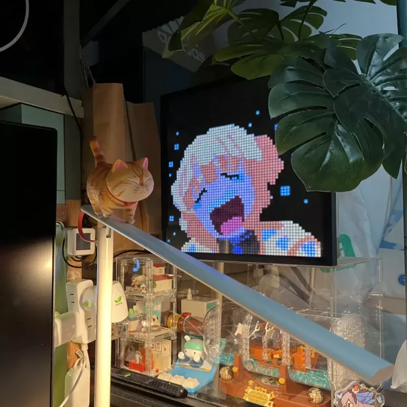 Cyfrowa ramka na zdjęcia Divoom Pixoo64 Czarny Wi-Fi 64x64 RGB LED