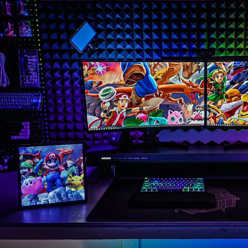 Cyfrowa ramka na zdjęcia Divoom Pixoo64 Czarny Wi-Fi 64x64 RGB LED