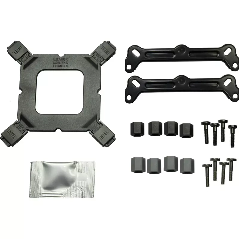 Chłodzenie powietrzne INTER-TECH 4P90 Pro Bulk, wentylator 92 mm, łożysko hydrauliczne, 12 V, obsługa gniazd AM5/AM4/AMD oraz wielu gniazd Intel, czarny
