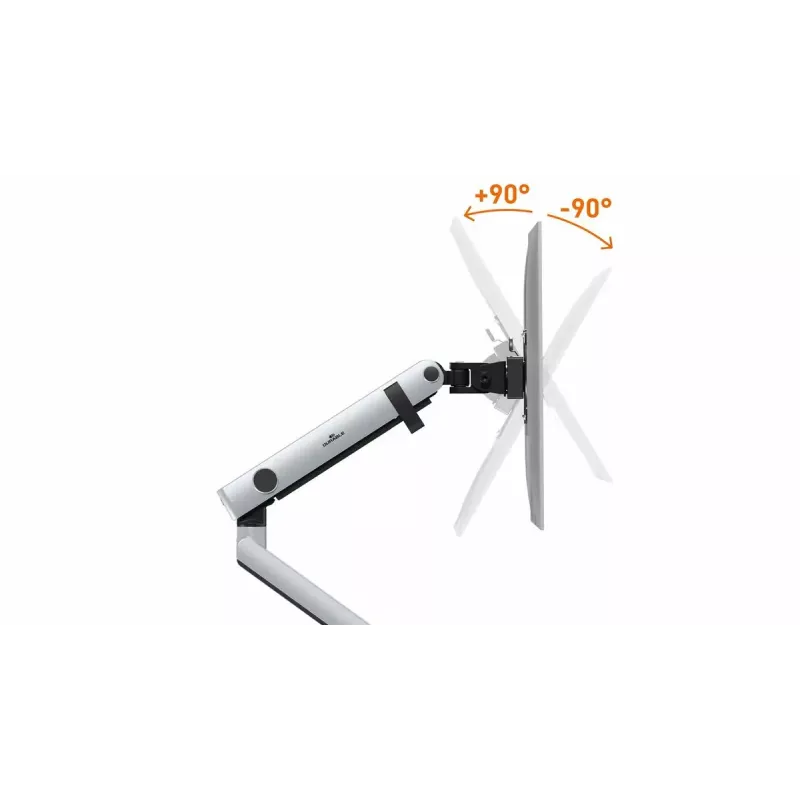 Uchwyt do monitora Wytrzymały 509623 81,3 cm Ścienny Srebrny Zacisk 8 kg