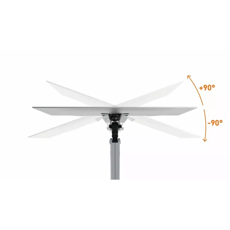 Uchwyt do monitora Wytrzymały 509623 81,3 cm Ścienny Srebrny Zacisk 8 kg