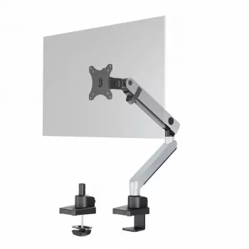Durable SELECT PLUS Uchwyt na monitor 509623 z ramieniem na 1 monitor, uchwyt biurkowy, srebrny