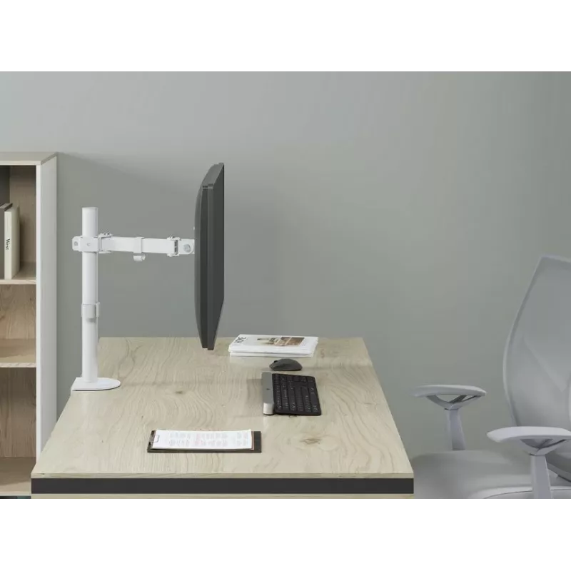 Equip 17 inch-32 inch Przegubowy uchwyt do monitora na biurko, biały