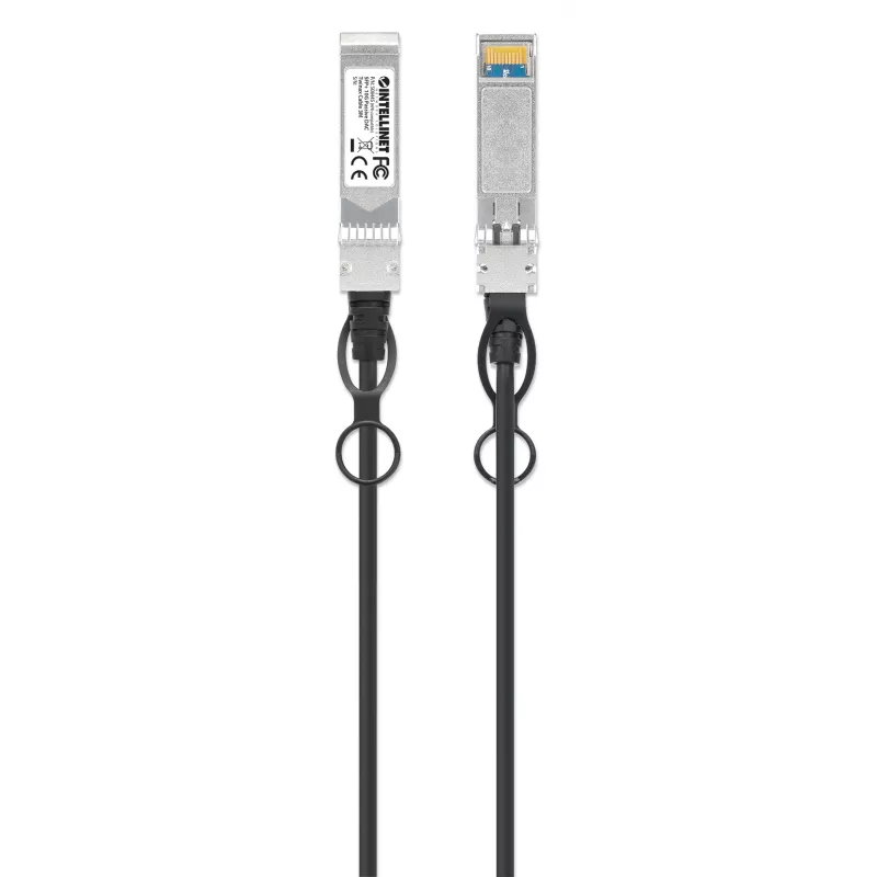 Intellinet 3m 10G SFP+ pasywny kabel miedziany Twinax z bezpośrednim podłączeniem, 30AWG, kompatybilny z HP J9283B /JD097C