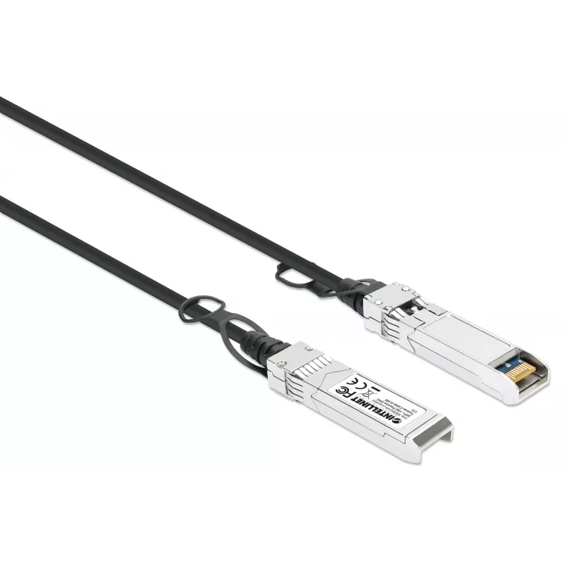 Intellinet 0.5m 10G SFP+ pasywny kabel Twinax z bezpośrednim podłączeniem miedzianym 30AWG kompatybilny z HP 487649-B21
