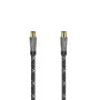 Hama 00205073 kabel koncentryczny 10 m Czarny, Szary