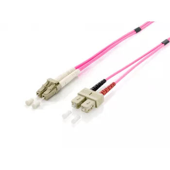 Equip LC/SC światłowodowy kabel krosowy, OM4, 10m, 10 m, 2x LC, 2x SC