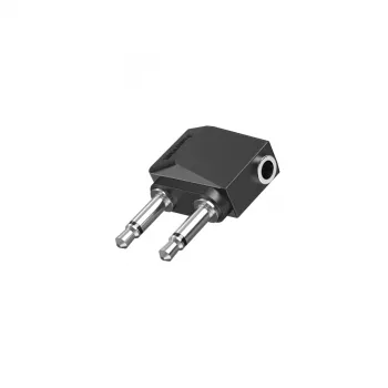 Hama 00205192 adapter złącza 2 x 3.5mm na 3.5mm Czarny, Srebrny